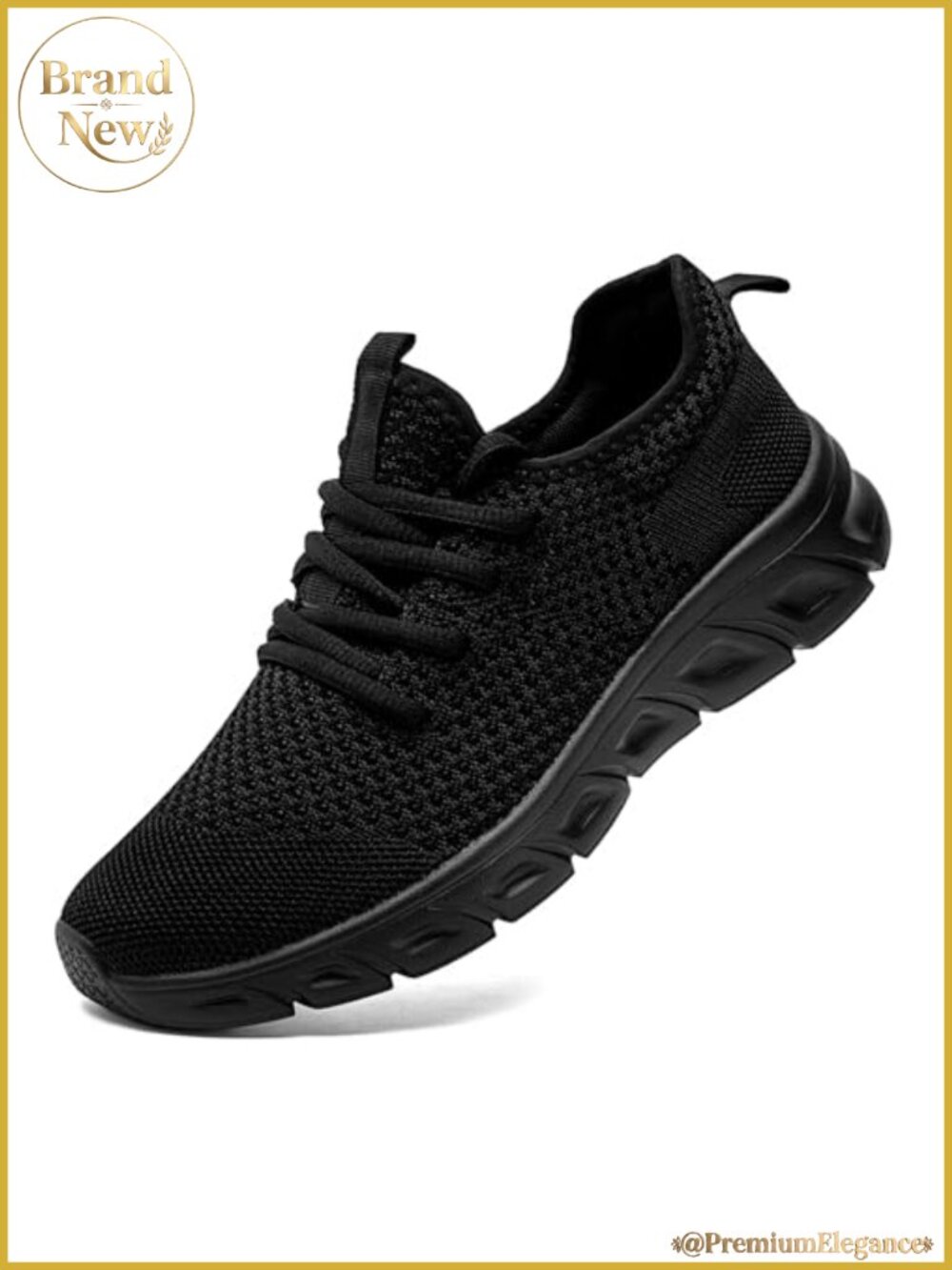 Breathable Mesh Lace-Up Running Shoes Non-Slip EVA Sole Gym Sneakers